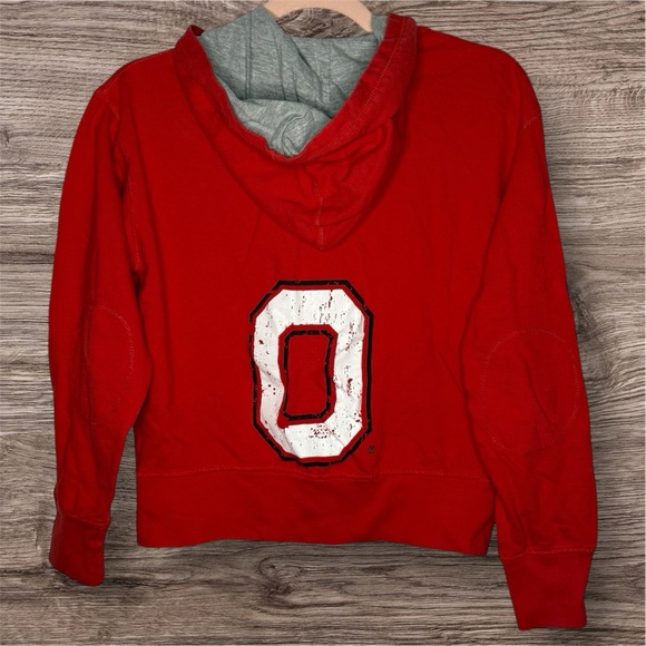 Ohio State Red Hoodie Front Zip Pockets Size Medium Great Condition - Picture 4 of 9